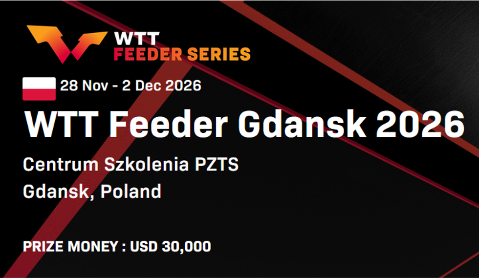 WTT Feeder Gdańsk 2026 – międzynarodowa rywalizacja ponownie w Centrum Szkolenia PZTS im. A. Grubby